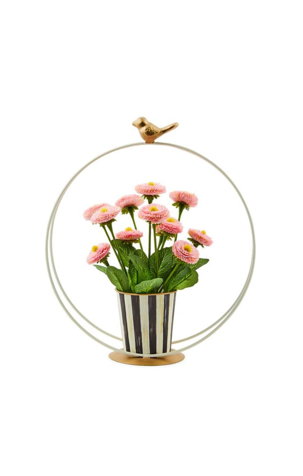 Mackenzie Childs Song Bird Daisy Arrangement