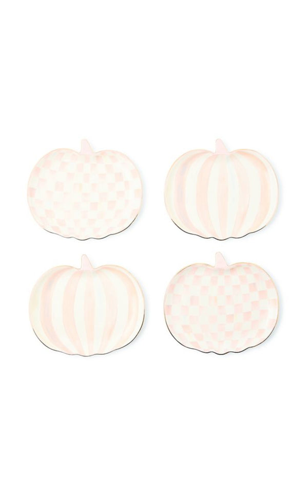 Mackenzie Childs Rosy Check Pumpkin Ceramic Dessert Plate (Not a set)