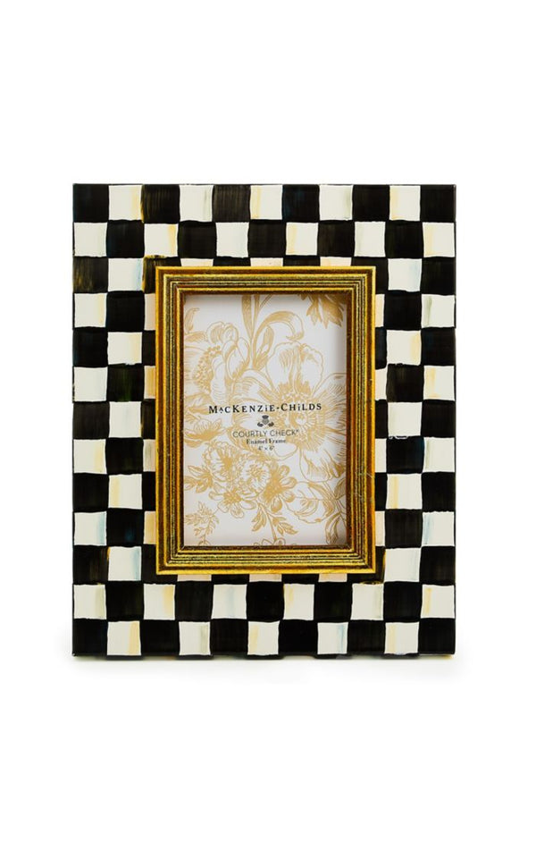 Mackenzie Childs Courtly Check 4" x 6" Frame