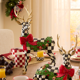 Mackenzie Childs Holly Check Standing Deer