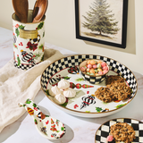 Mackenzie Childs Deck The Halls Utensil Holder
