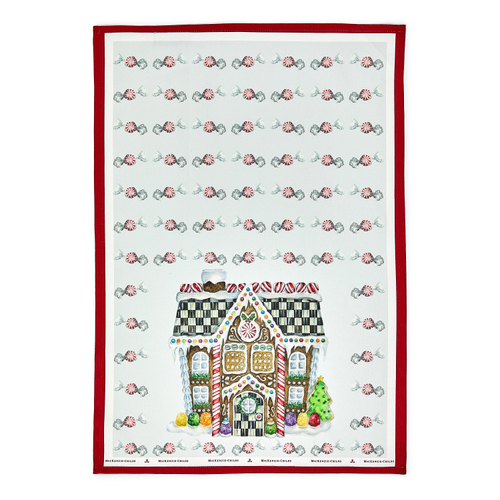 Mackenzie Childs Gingerbread House Dish Towel