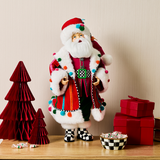 Mackenzie Childs Confetti Christmas Fabric Santa
