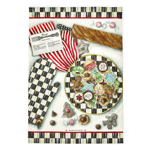 Mackenzie Childs Gingerbread House Dish Towel