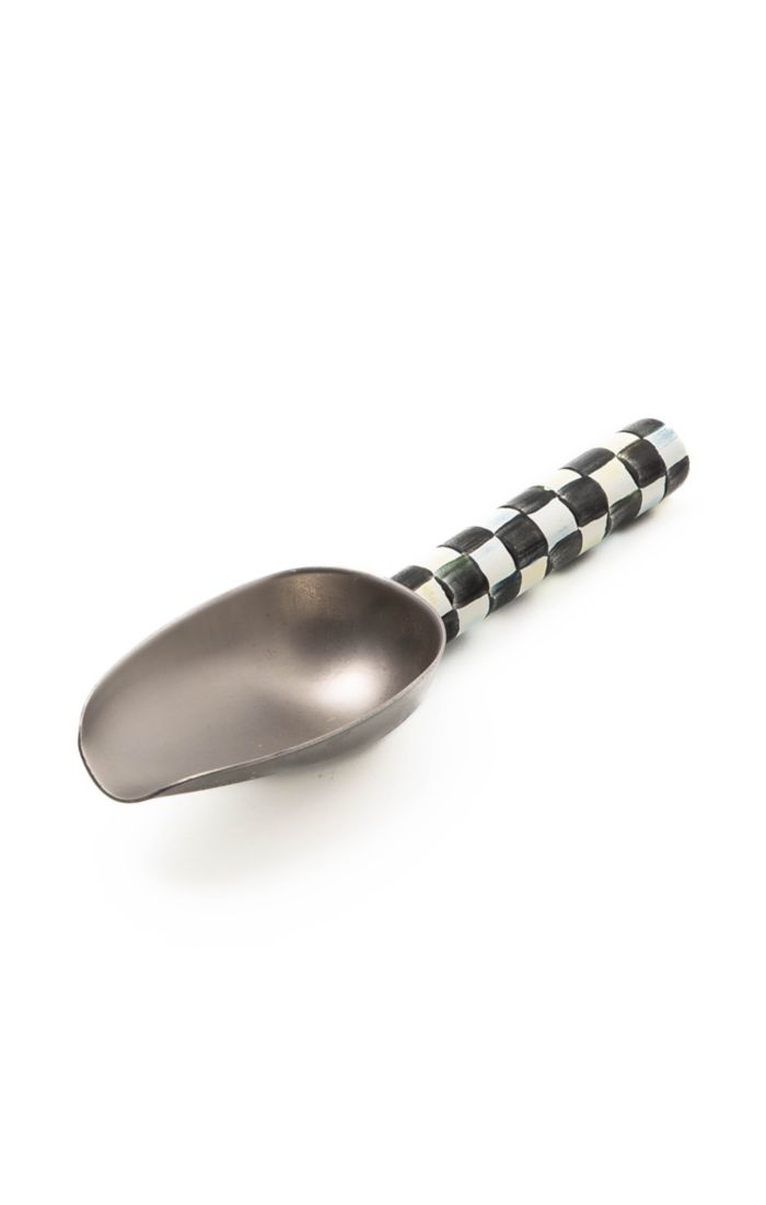 Mackenzie Childs Courtly Check Enamel Scoop in Small