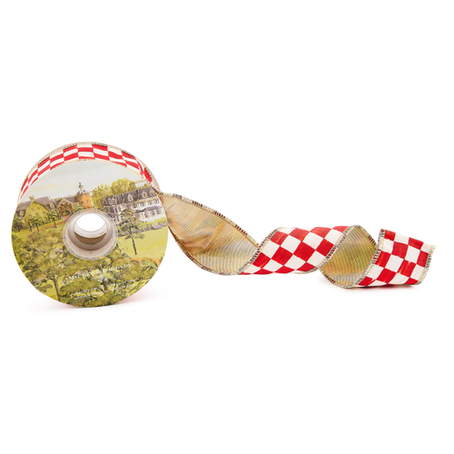Mackenzie Childs Red Check 2" Ribbon