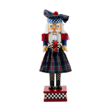 Mackenzie Childs Timeless Tartan Wood Nutcracker