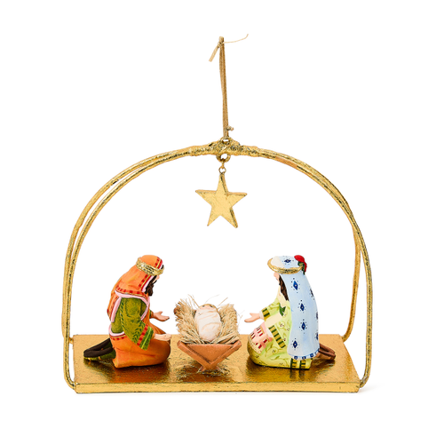 Mackenzie Childs Patience Brewster Nativity Holy Family Ornament