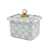 Mackenzie Childs Sky Check Recipe Box