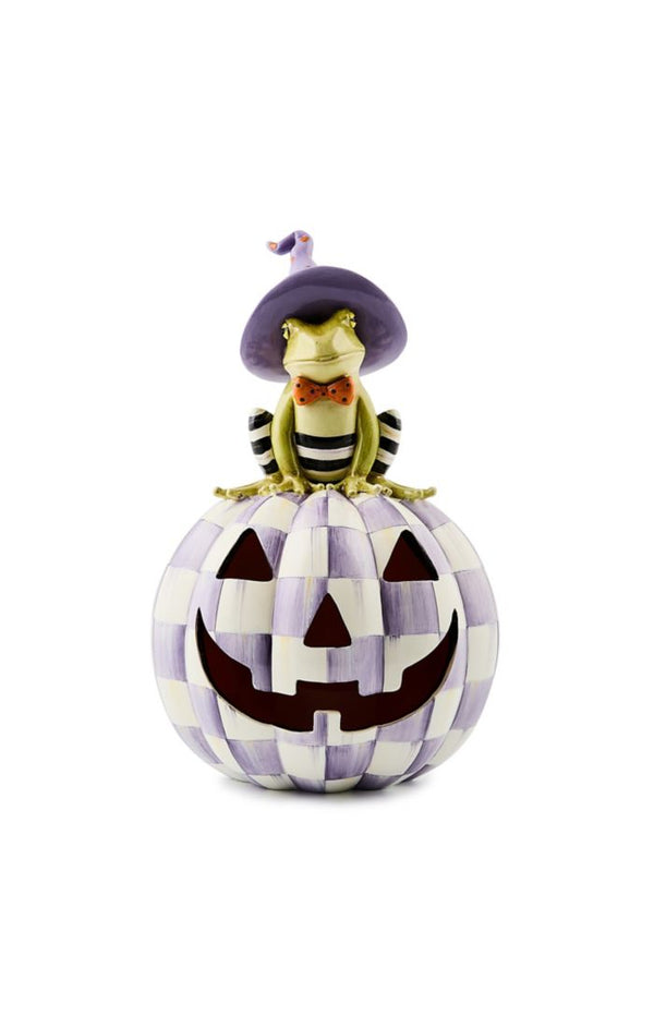 Mackenzie Childs Halloween Illuminated Fergal Jack O' Lantern