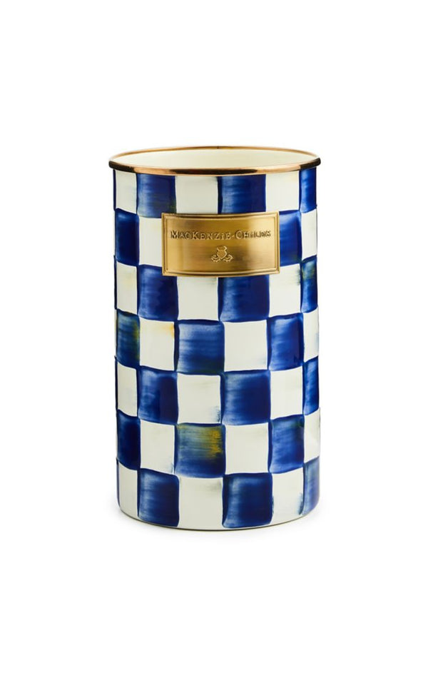 Mackenzie Childs Royal Check Utensil Holder