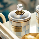 MacKenzie Childs Sky Check Canister