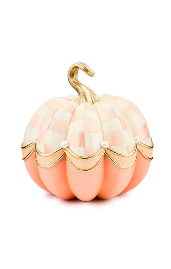 Mackenzie Childs Rosy Check Fairytale Swag Pumpkin