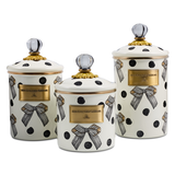 Mackenzie Childs "Pretty as a Bow" Canister (Three Size Options)