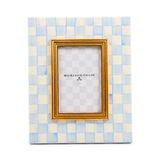 Mackenzie Childs Sky Check 4x6 Frame