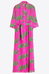 Vilagallo Pink Palm Dress