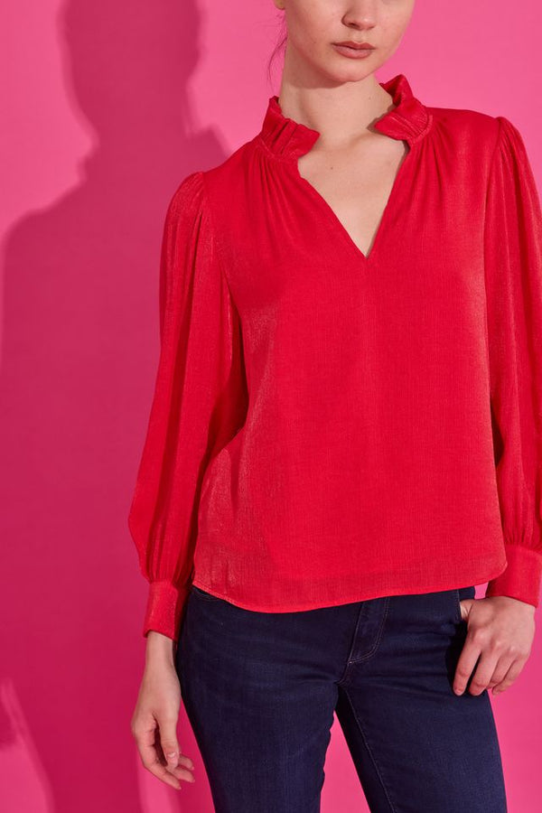 Alden Adair Phoebe Top in Lipstick