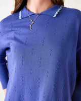 Blue Iris Catalina Cotton Sweater
