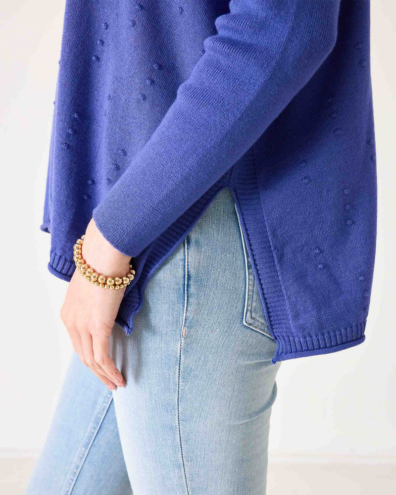 Blue Iris Catalina Cotton Sweater