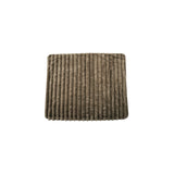Faux Fur Ribbed Throw in Brown