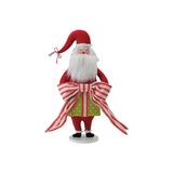 Bow Fabric Santa Figurine