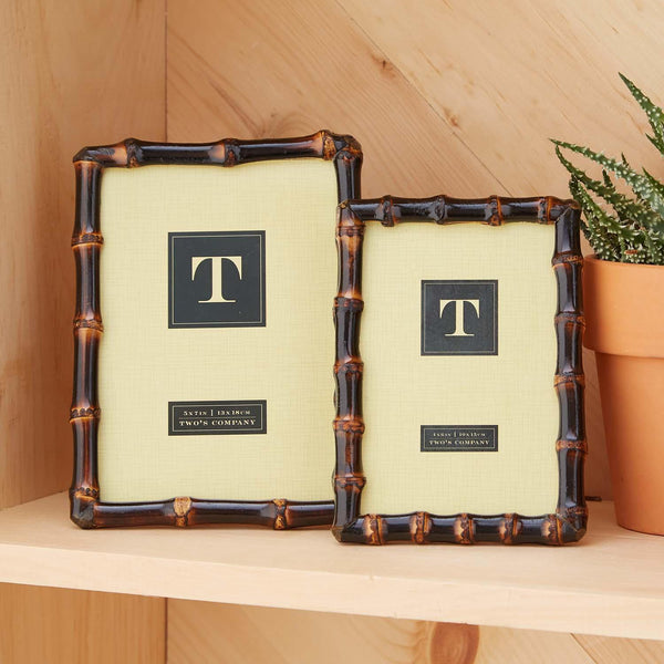 Two's Company Bamboo Photo Frame (NOT A SET)